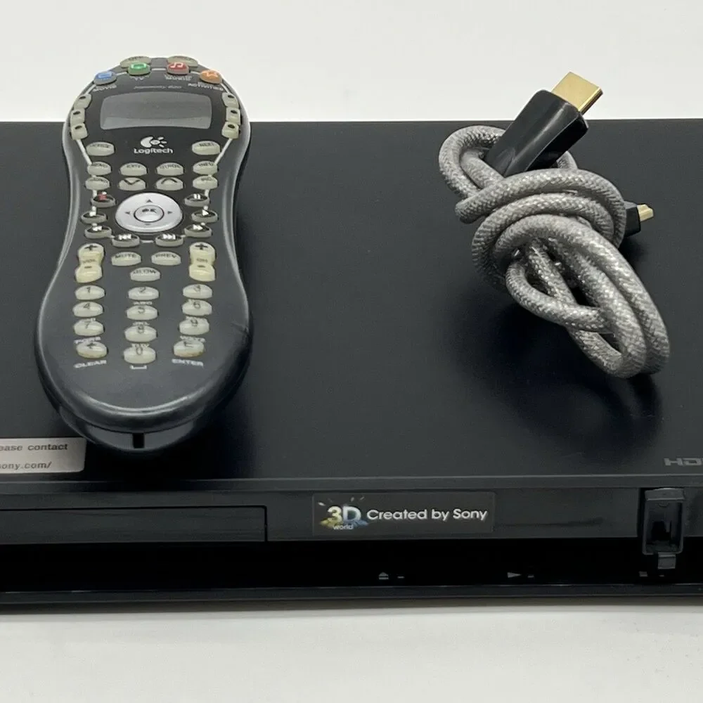 Sony BDP-S470 Blu-Ray DVD Player  w/logitech universal Remote& HDMI
